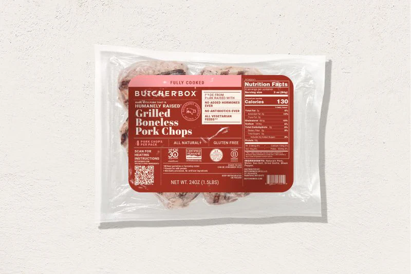 Fully Cooked Crate-Free Boneless Pork Chops - Image 2